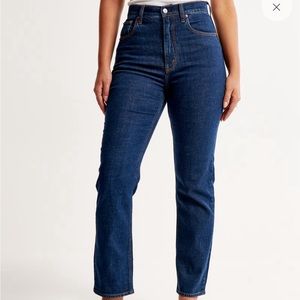 Size 34/18 Abercrombie &Fitch The ankle straight ultra high rise curve love